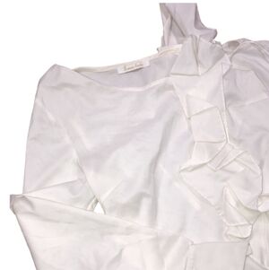 Foxiedox Luna Luna size small ivory top with ruffles